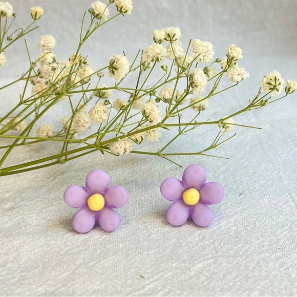 PURPLE EARRINGS BRAND NEW - Picture 7 of 8